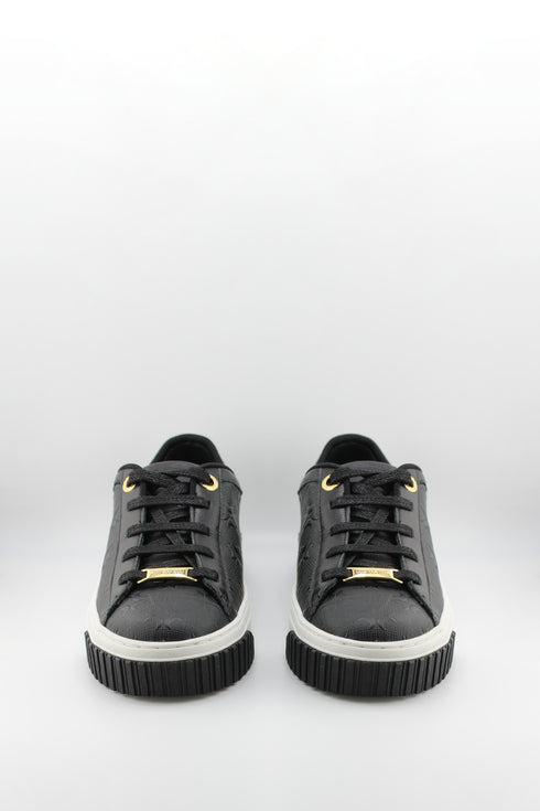 Luz da lua Embossed Monogram Low-Top Sneakers